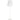 Contemporary white outdoor floor lamp with LED for garden, deck, or hotel use