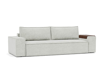 Innovation Living Adario sleeper sofa upholstered in 256 Fog fabric front view