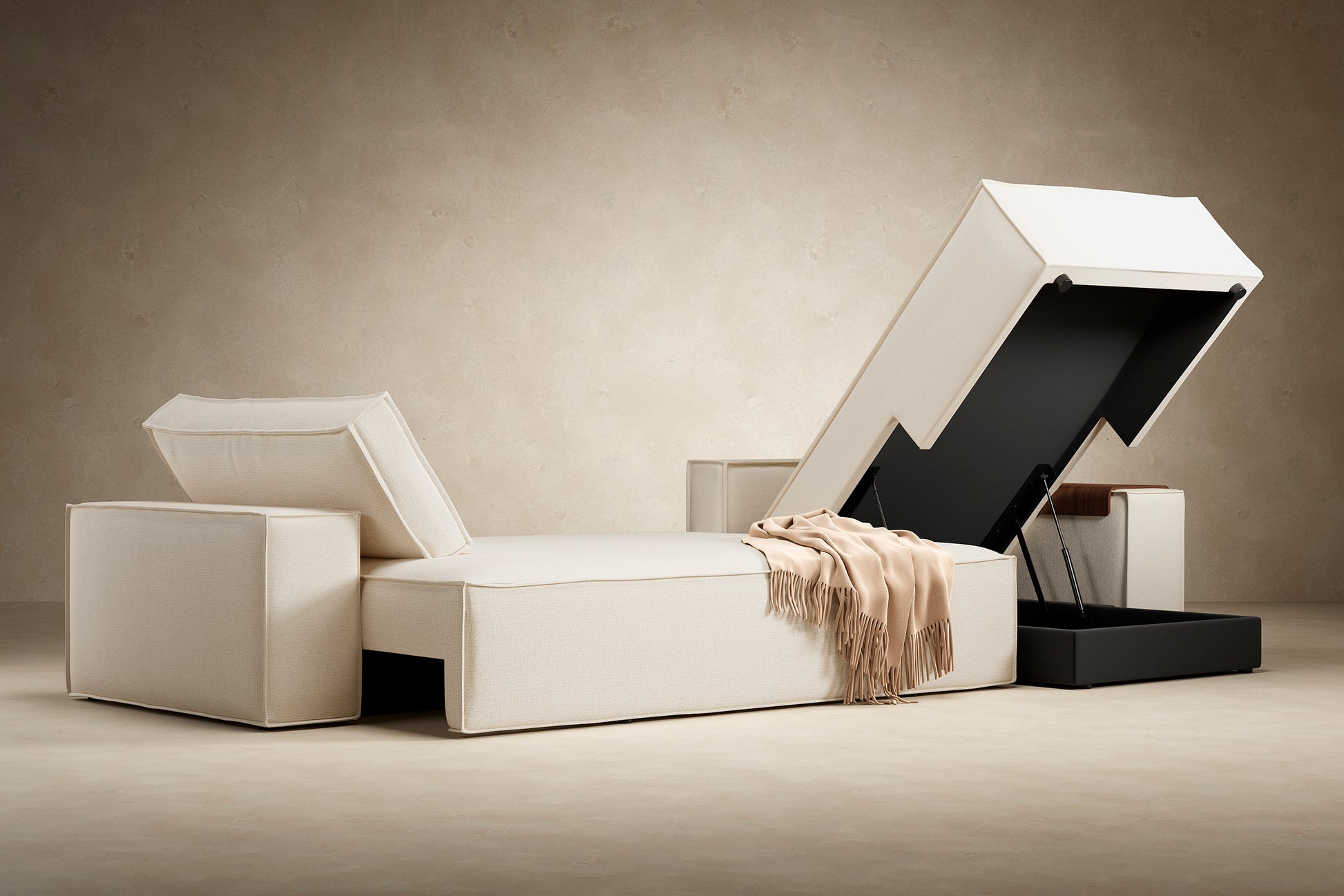Innovation Living Newilla Sofa Bed With Lounger With Wide Arms