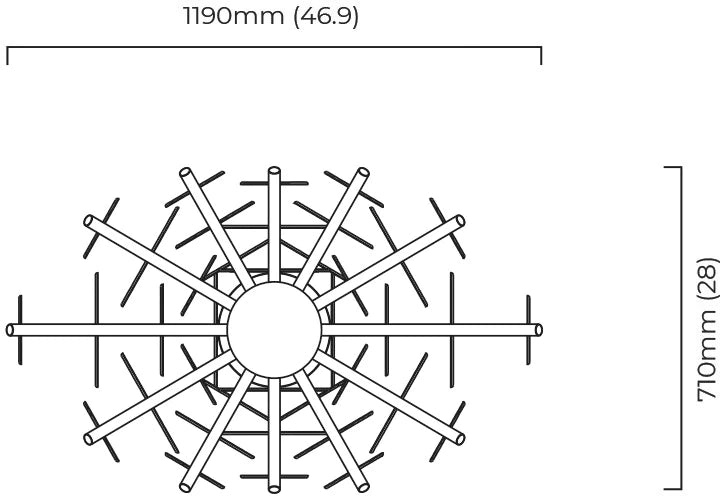 Nimbus Large Chandelier by CTO Lighting