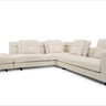 Modern Nirvana sectional corner sofa cream tweed upholstery by Soho Concept contemporary design