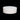 Studio view of a white La Fête Note oval ottoman on a black background