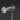 Detail of the Agnoli table lamp in satin black nickel on a dark background