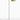 Oluce Berlin-Out outdoor floor lamp in ivory with a round head on a light studio floor