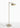 Oluce Berlin-Out outdoor floor lamp in ivory with a round head on a light studio floor
