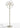 Oluce Lyndon 351 small outdoor floor lamp in ivory, studio shot