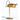 Oluce Spider table lamp in mustard yellow with a chromed stem on a white background