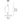 Dimensioned technical drawing of the Oluce Superluna table lamp