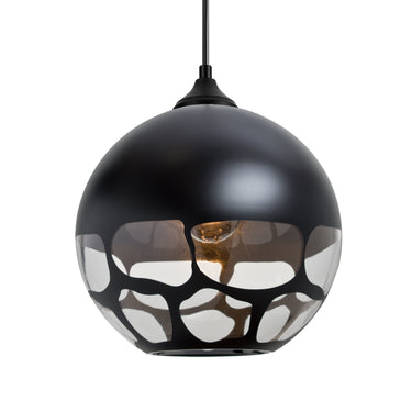 Rocky outdoor cord pendant: Black | Besa Lighting