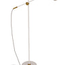 House of Troy Orwell LED Counterbalance Floor Lamps in White with Weathered Brass Accents