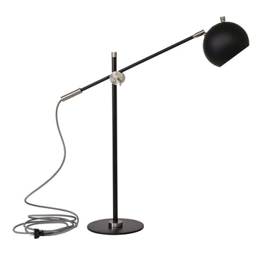 House of Troy Orwell LED Counterbalance Table Lamps in Black with Satin Nickel Accents