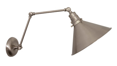 House of Troy Otis Double Arm Satin Nickel Wall Sconce