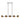 Octavia 62-inch natural brass linear LED chandelier with crystal diffuser for modern dining rooms