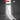 Oluce Dora floor lamp with red glass shade, lit