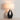 Nova of California Pearson Table Lamp Ebony Wood Weathered Brass White Cotton Linen Shade