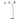 Nova of California Polygon 3 Light Arc Floor Lamp 88 Brushed Nickel Matte Black Hand Knotted String Shade