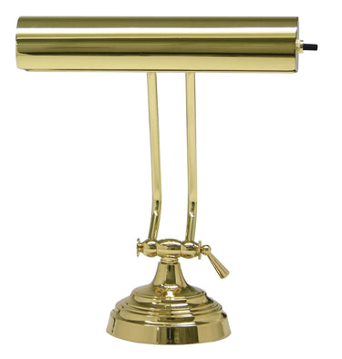 House of Troy Desk/Piano Lamp 10" in Polished Brass