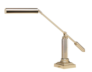 House of Troy Counter Balance Polished Brass Piano and Desk Lamps