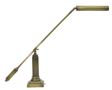 House of Troy Counter Balance Antique Brass Piano and Desk Lamps