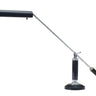 House of Troy Counter Balance Chrome and Black Marble Piano and Desk Lamps