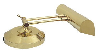 House of Troy Upright Piano Lamp 14" in Polished Brass