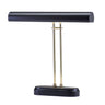 House of Troy Digital Piano Lamp 16" Black with Polished Brass Accents