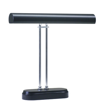 House of Troy Digital Piano Lamp 16" Black with Chrome Accents