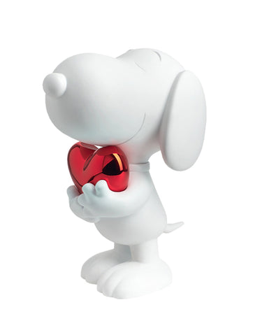 Snoopy Heart by Leblon Delienne, White & Red colorway, 27 cm