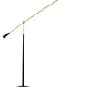 House of Troy Grand Piano Counter Balance Floor Lamps in Black with Polished Brass Accents