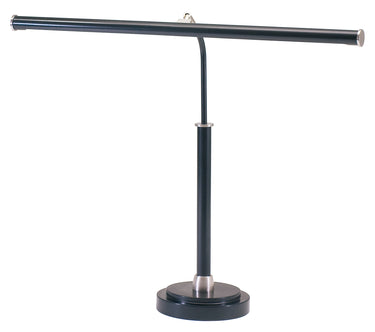 House of Troy LED Piano Lamp Black with Satin Nickel Accents
