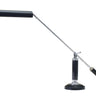 House of Troy Counter Balance Chrome and Black Marble LED Piano and Desk Lamps