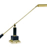 House of Troy Counter Balance Polished Brass and Black Marble Piano and Desk Lamps