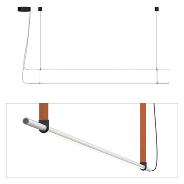Minimalist LED Stack Pendant Light with Dimming and Adjustable Arm by Pablo Designs - image 2