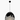 Black Designer Pendant Light – 15-Inch Ceiling Fixture for Restaurant Lighting