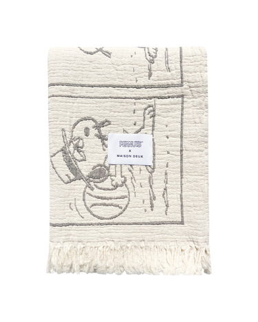 Black & White Peanuts Comic Dessert Blanket by Maison Deux, photo 1