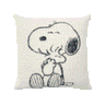 White & Black Peanuts Hug Cushion Cover by Maison Deux, photo 1