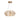 Peathlitberry 3-Light Brass Drum Chandelier - 14" Modern Gold Pendant Light