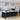 ET2 Penrose black open-cornered cube pendants hanging over a kitchen island with black bar stools