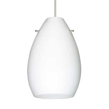 Contemporary low voltage glass pendant light with dimmable 5W LED