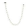 Modern soft white glass chandelier with bronze connectors - Perle 84 by Visual Comfort