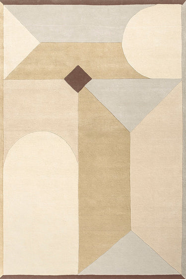 Piazza wool rug, full view