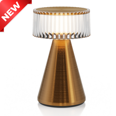 Piccolo dimmable portable table lamp, polycarbonate diffuser, modern design, ambient lighting.