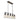 Picuka matte black metal frame linear light fixture with pine texture finish.