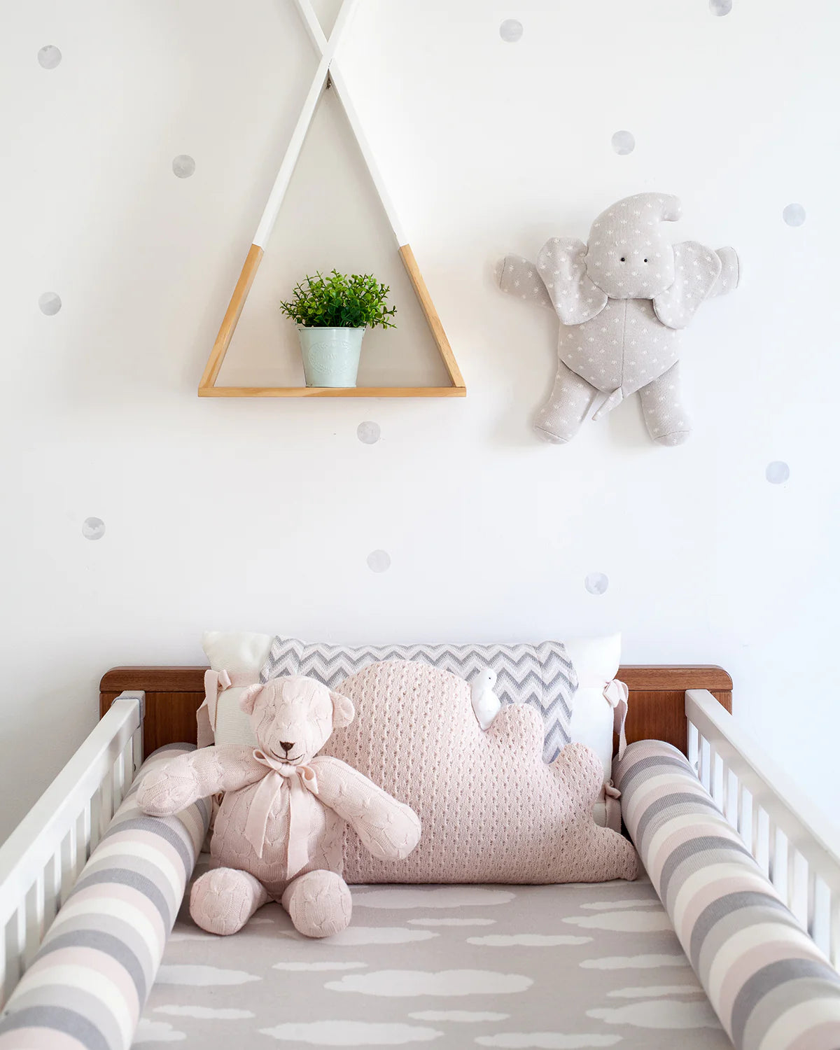 Rian Tricot Pillow Crib Side Protector Pair