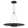 Ponte 22-Inch Disc LED Pendant Light in Nightshade Black for modern residential or commercial interiors