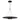 Visual Comfort Modern Ponte 22-Inch LED hanging light in black finish for home or office lighting