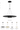 Visual Comfort Ponte brass or black disc LED hanging light for modern homes, restaurants, or retail spaces