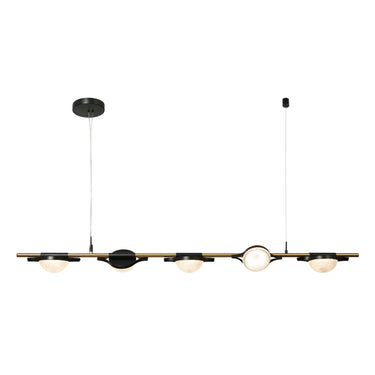 Modern Black & Brass Kitchen Island Light - Ptolomaeus