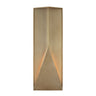 Visual Comfort Brass Punto 38-inch modern LED wall sconce with clear glass panels for indoor and outdoor use