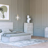 Stylish White Washed Oak Bedroom Furniture Set - Queen Nova Domus Asus